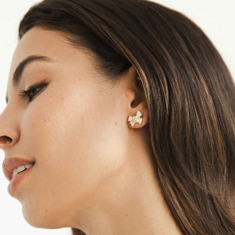 Bow tie earrings