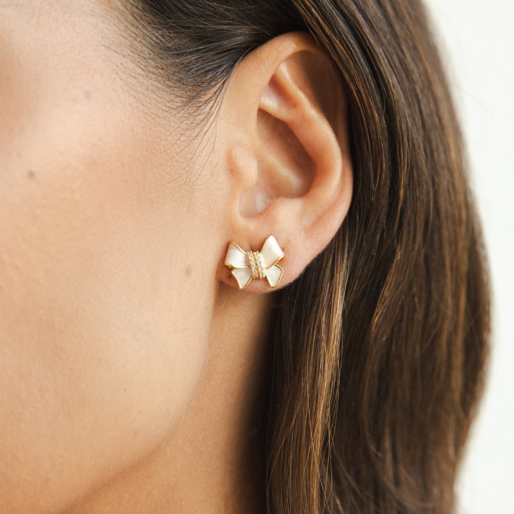 Bow tie earrings