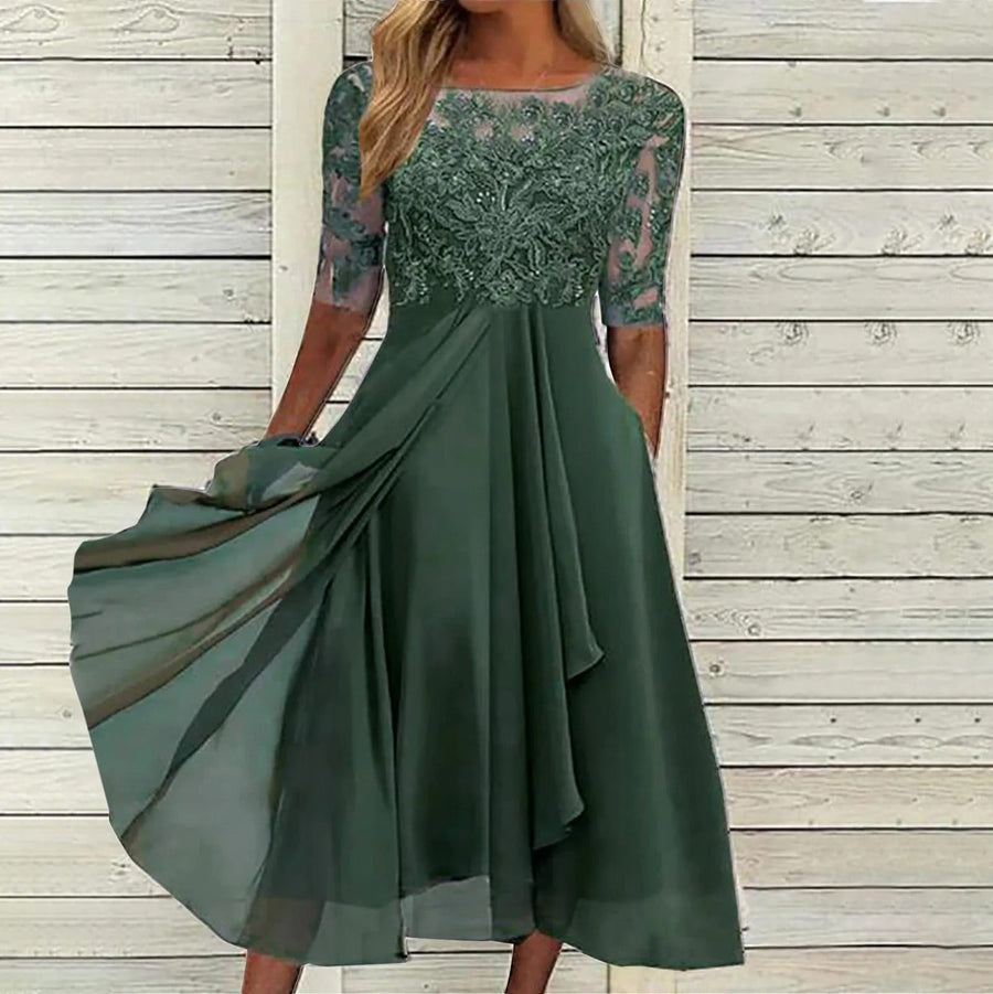 Puck™ – Elegant lace midi dress