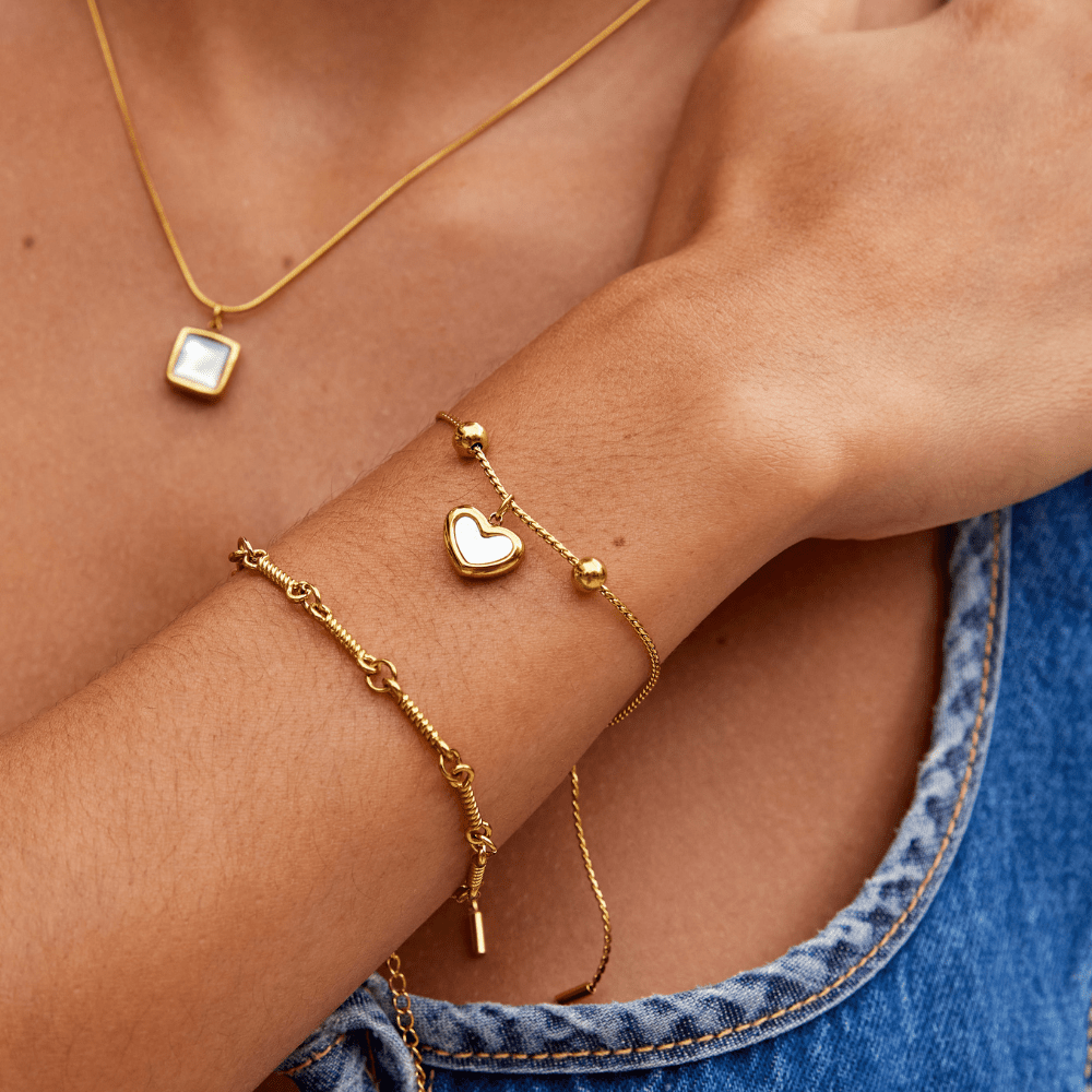 Gold Knot Chain Bracelet