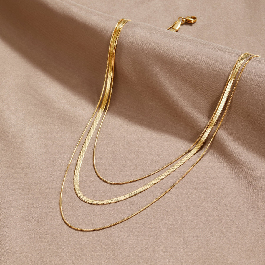 Gold Multi-Layered Necklace