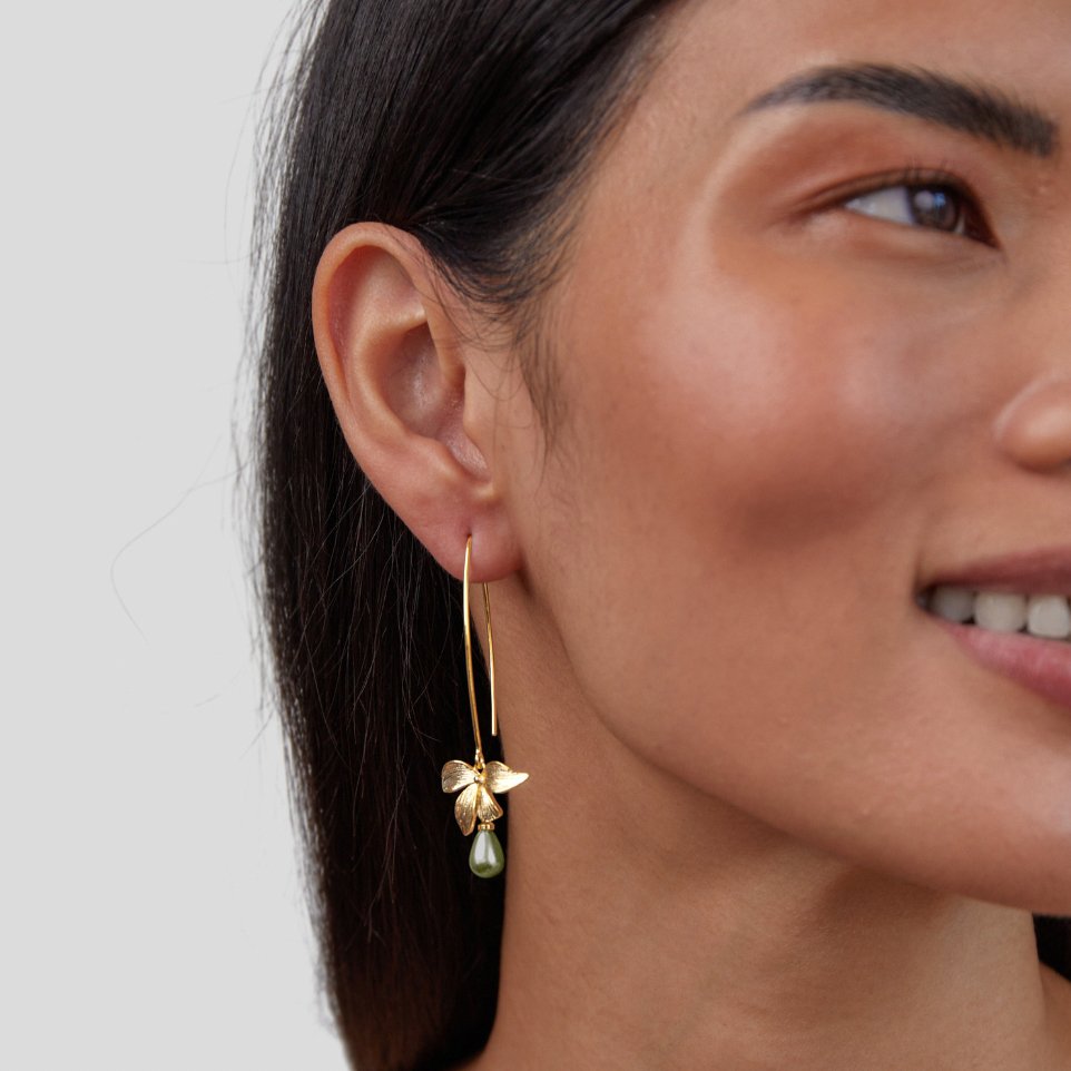 Pearl & Petal Angelwings Drop Earrings