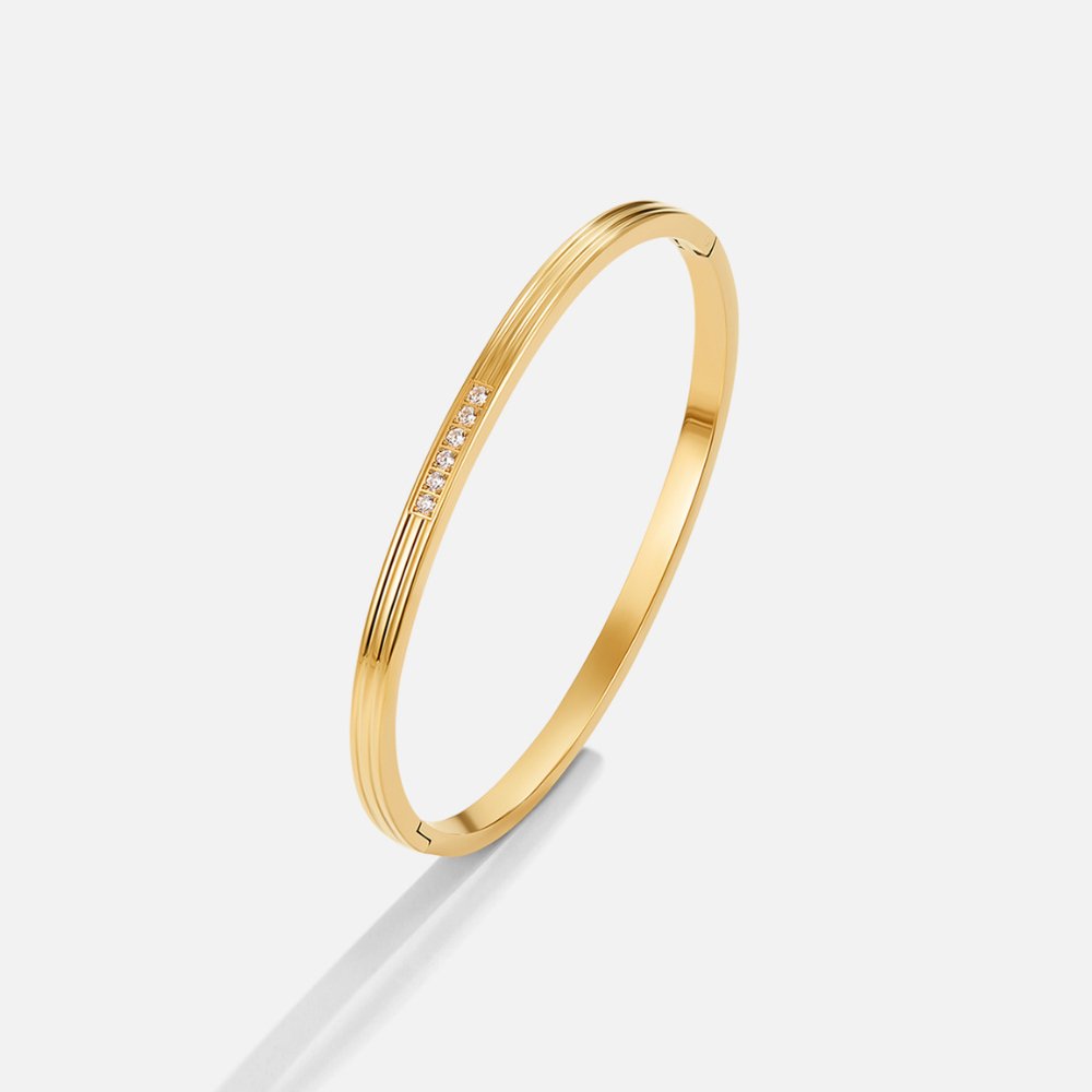 Crystal touched bangle