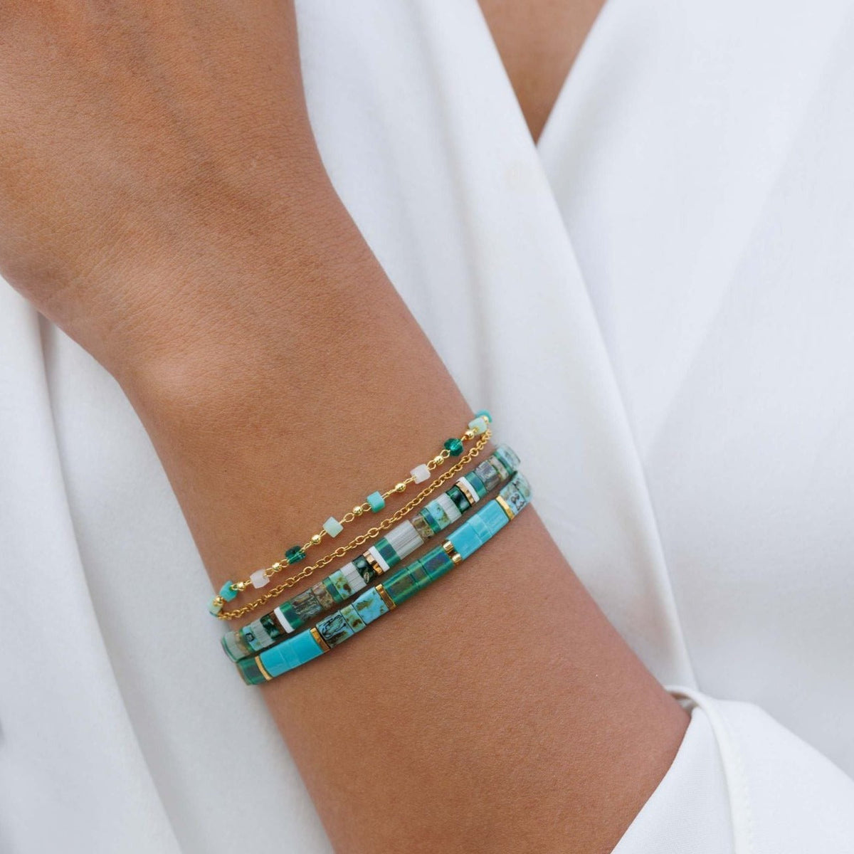 Ela Set - Beaded Bracelet
