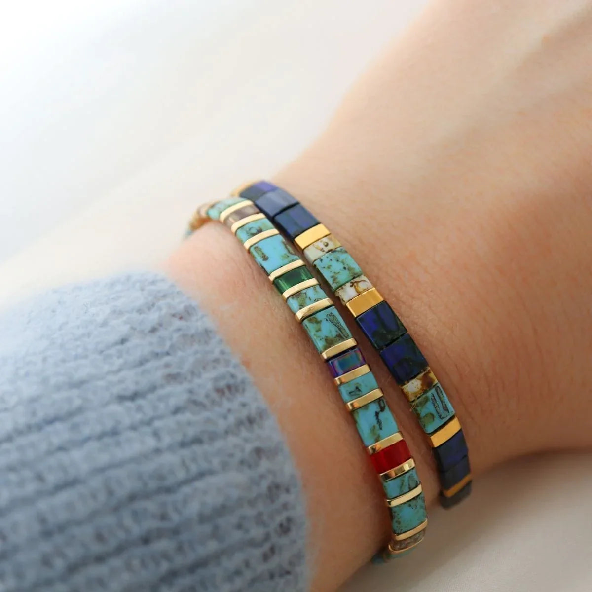 Lou Set - Beaded bracelets