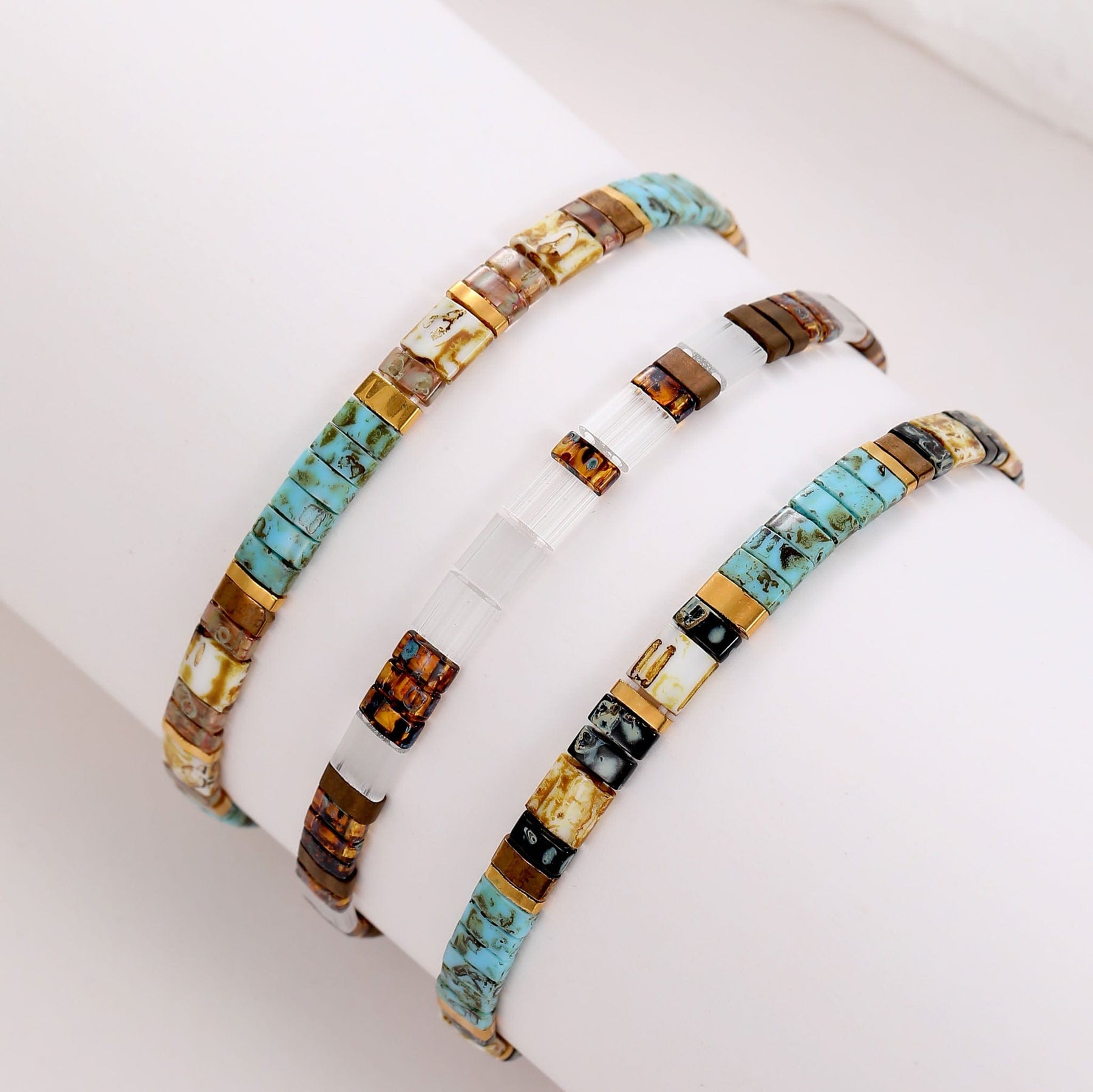 Jeanne Set - Beaded bracelets
