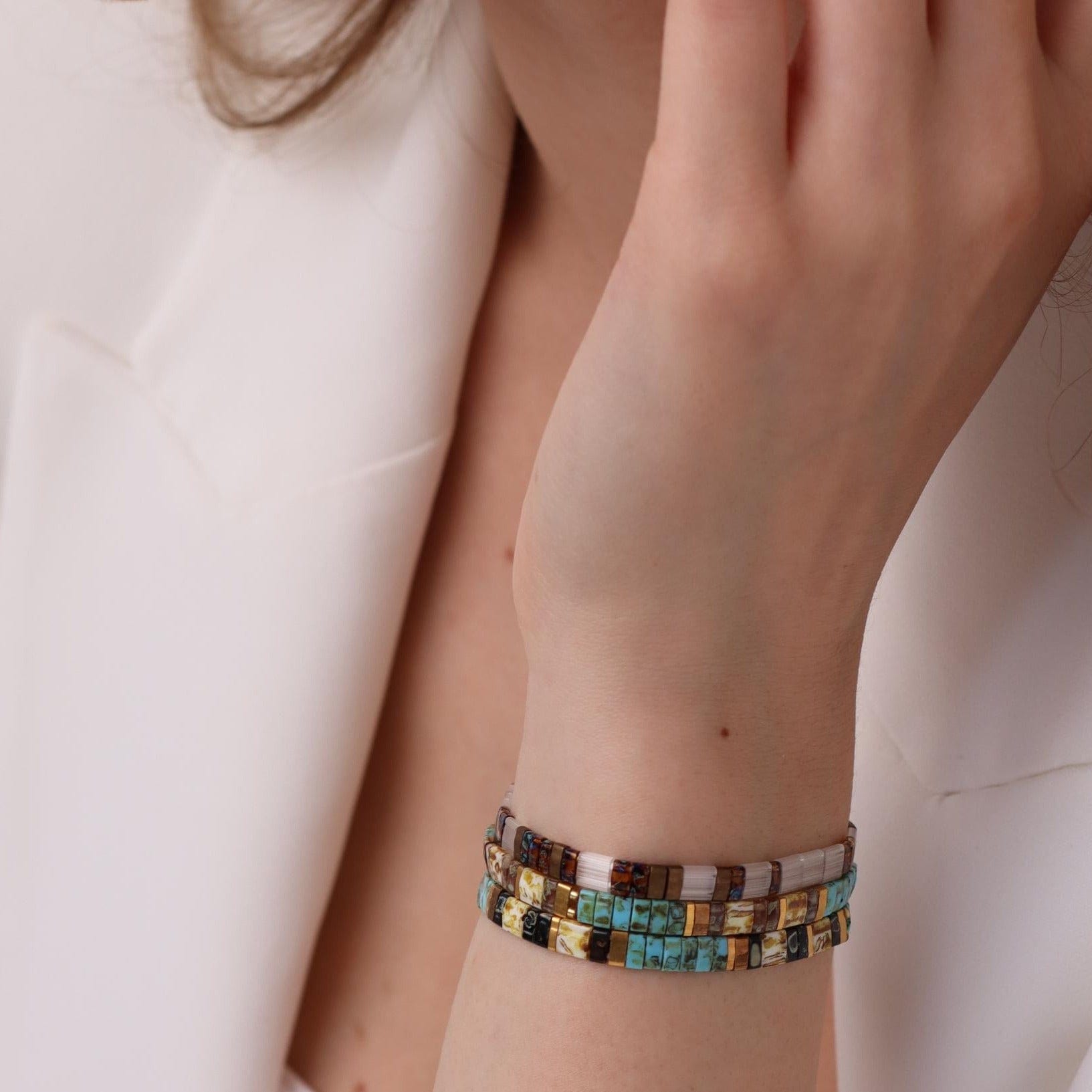 Jeanne Set - Beaded bracelets