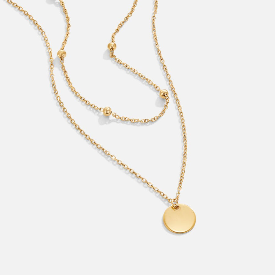 Layered Handmade Round details Necklace