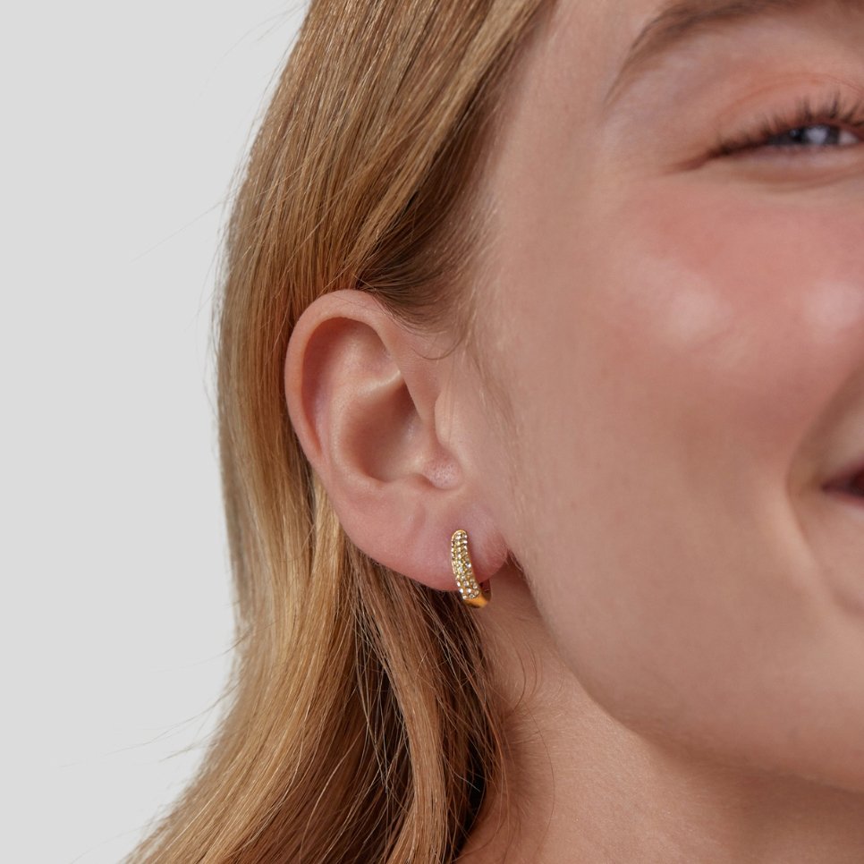 Crystal Hoop Earrings