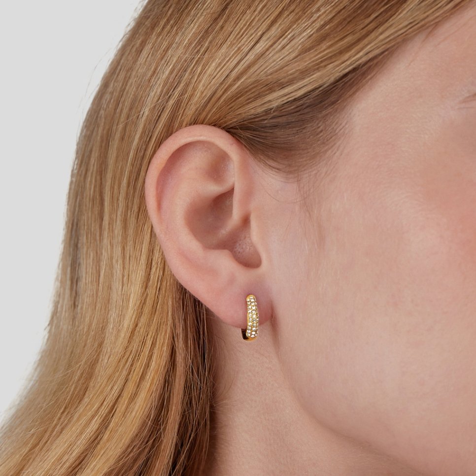 Crystal Hoop Earrings