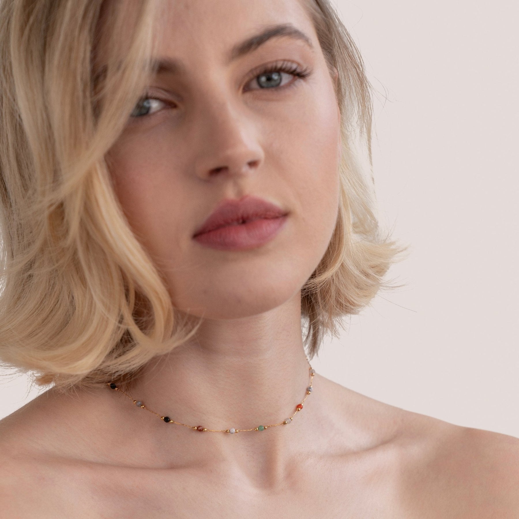 Handmade Stone Detail Necklace