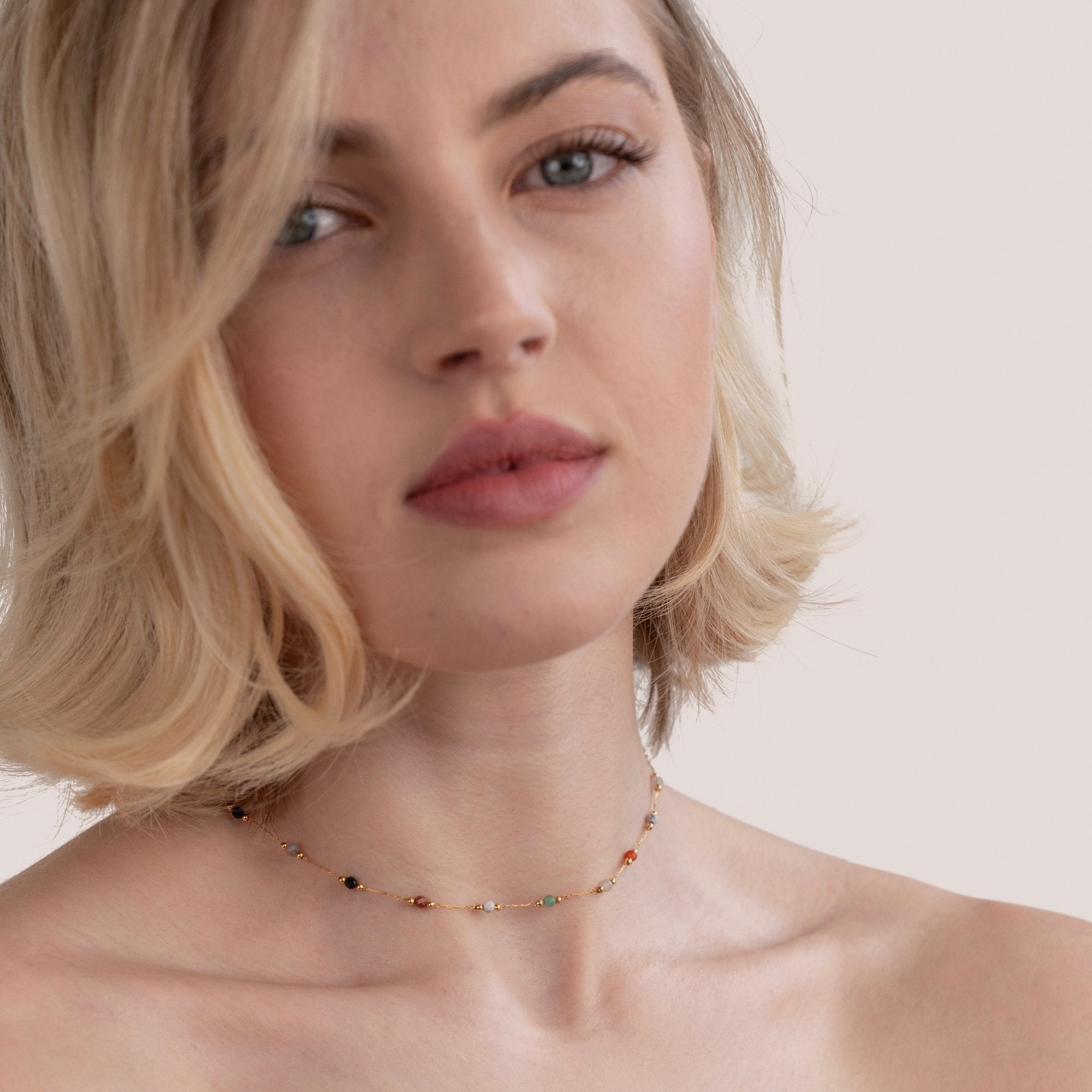 Handmade Stone Detail Necklace