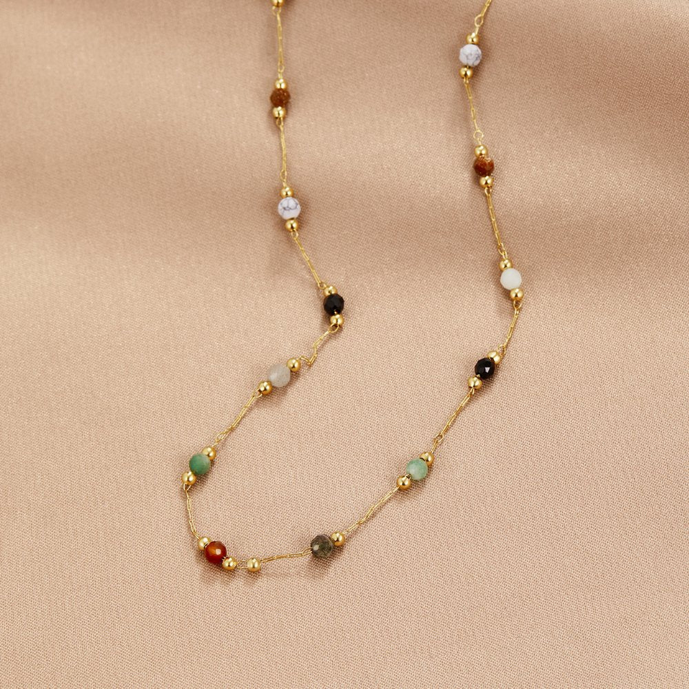 Handmade Stone Detail Necklace
