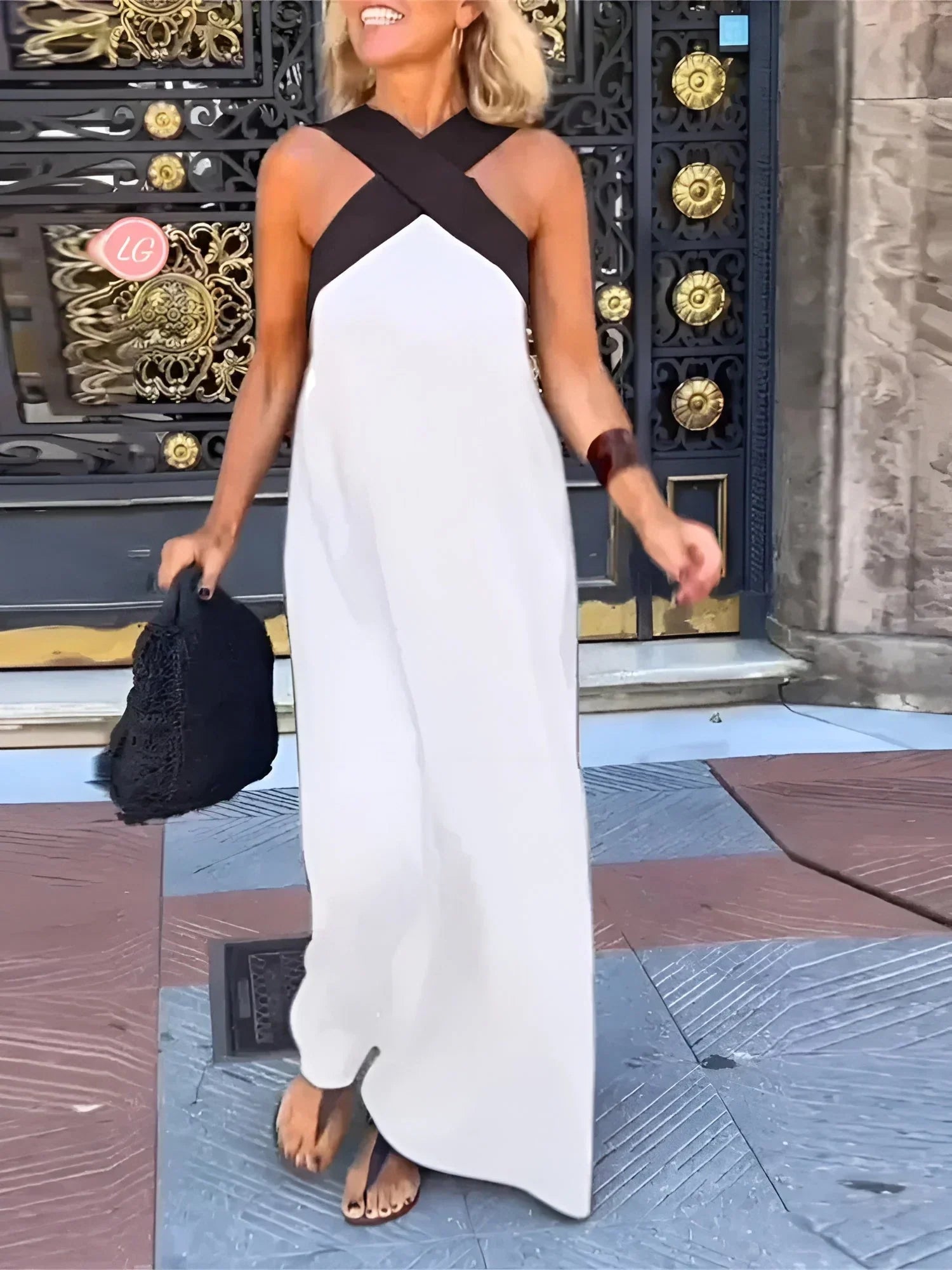 DELFINA – Wrap-style dress