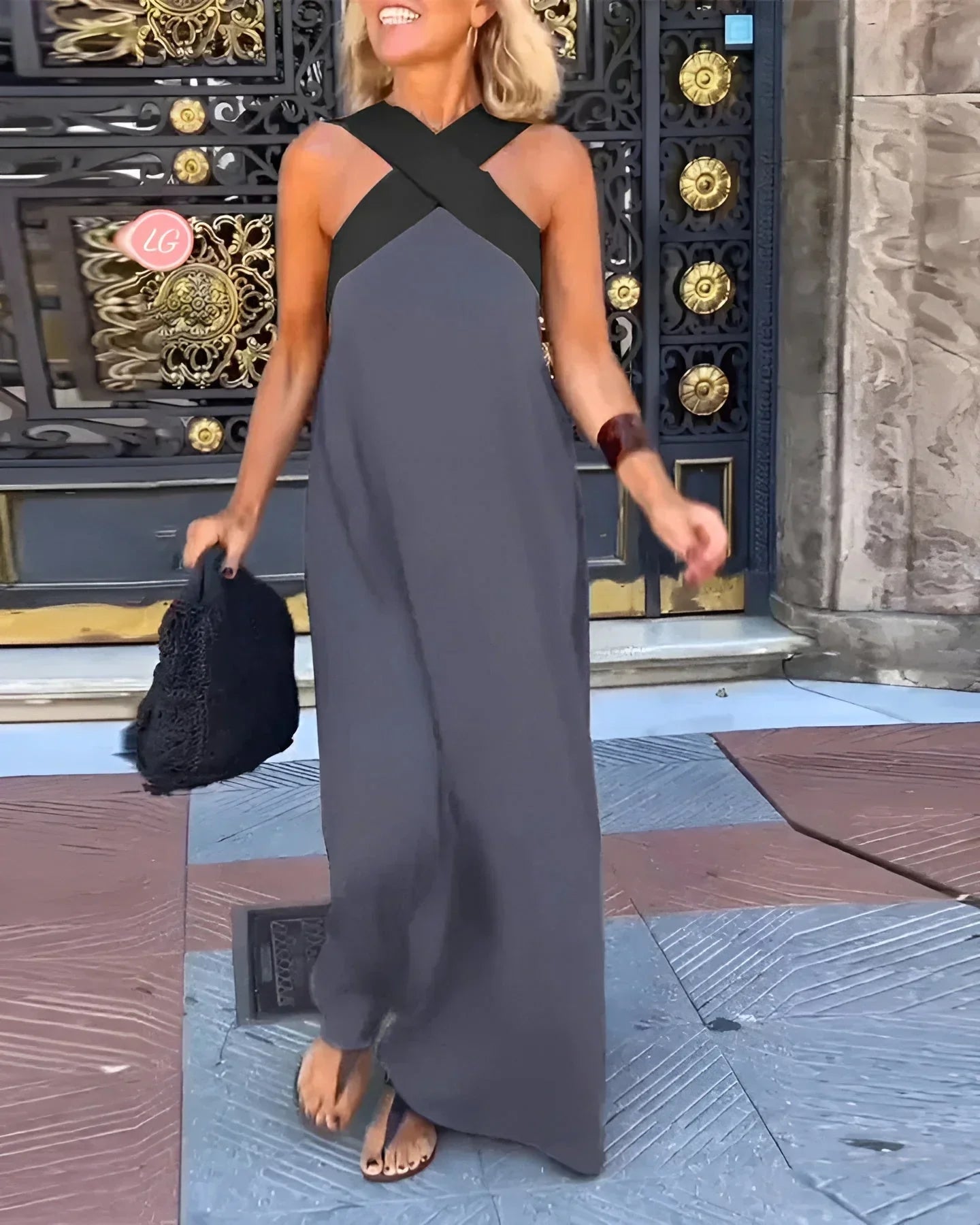 DELFINA – Wrap-style dress