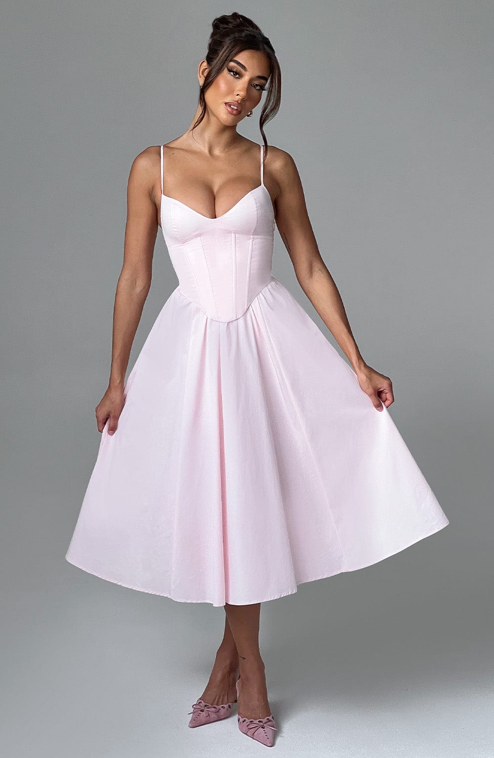 MAILEEN | Elegant Corset Style Midi Dress