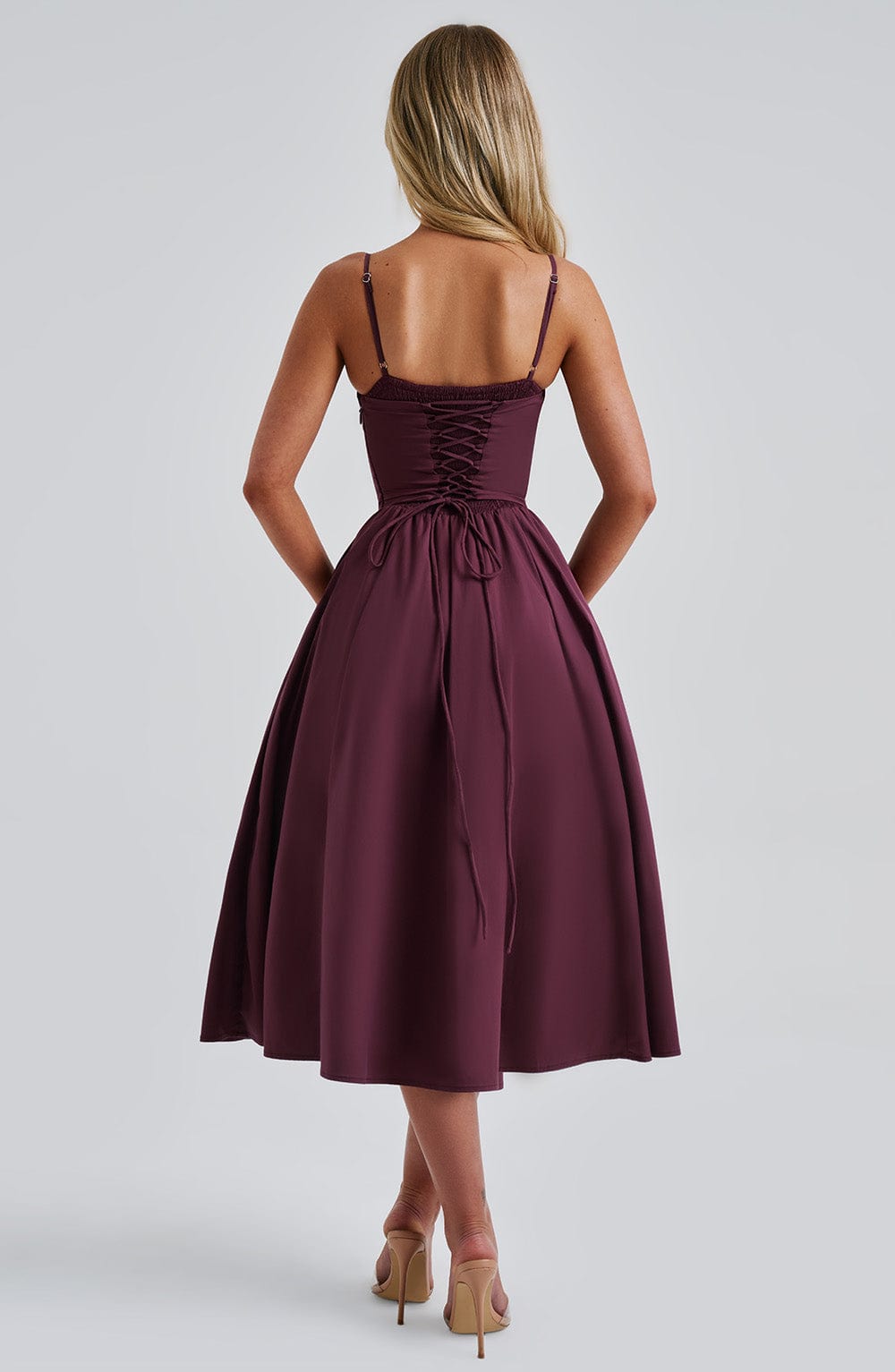 MAILEEN | Elegant Corset Style Midi Dress