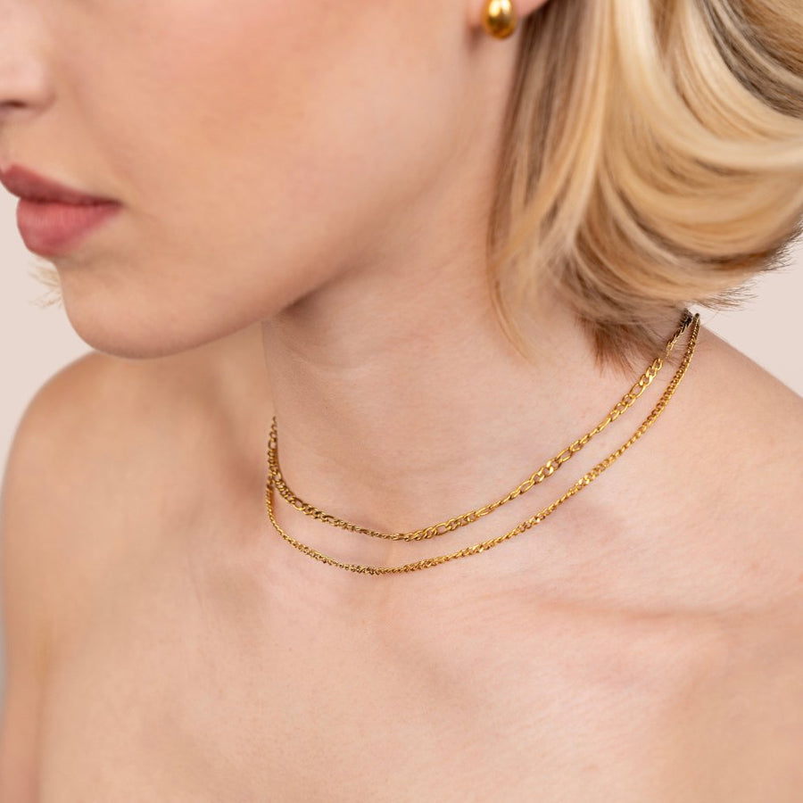 Mira Double Chain Necklace