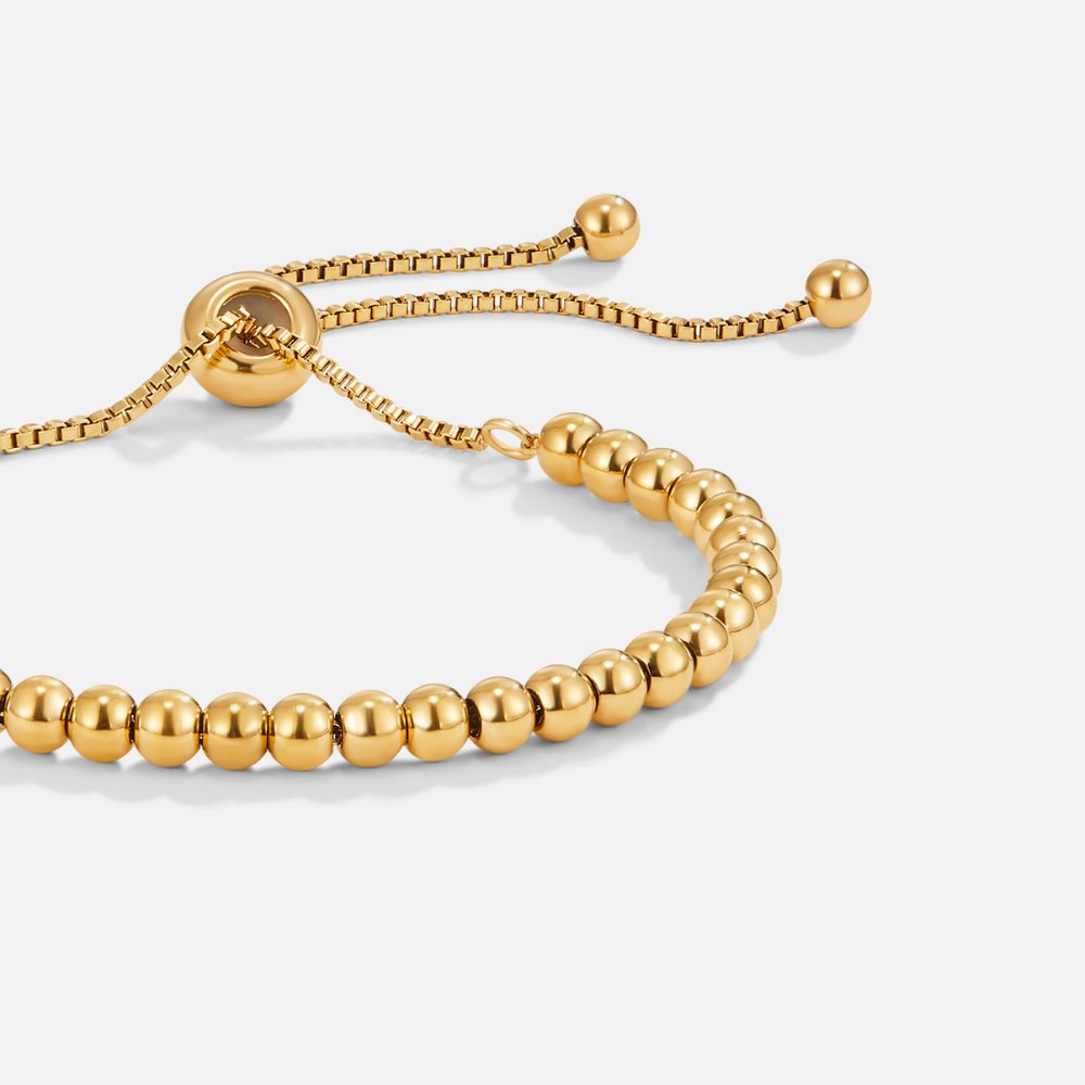 Beaded Gold Bracelet