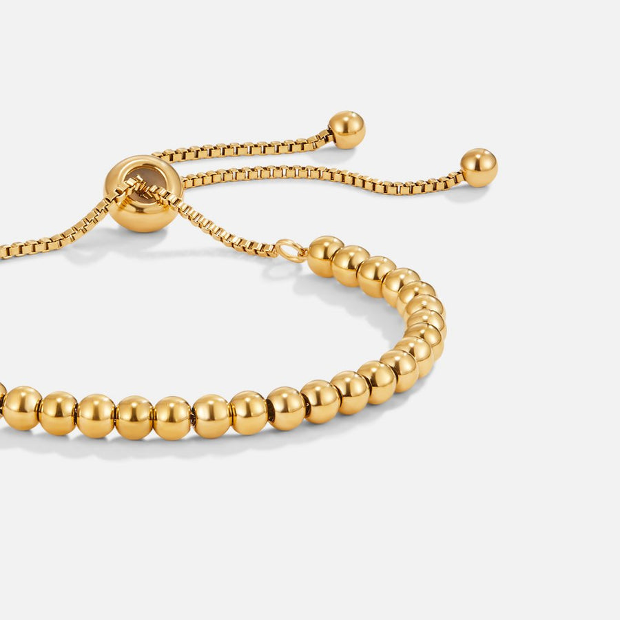 Beaded Gold Bracelet