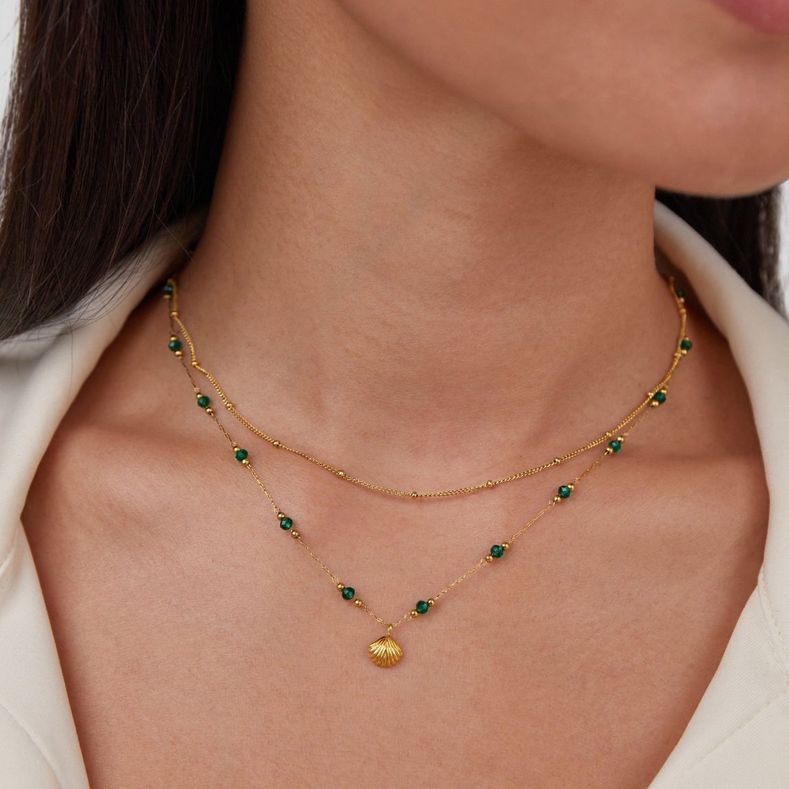 Ocean detail Chic Gold Necklace