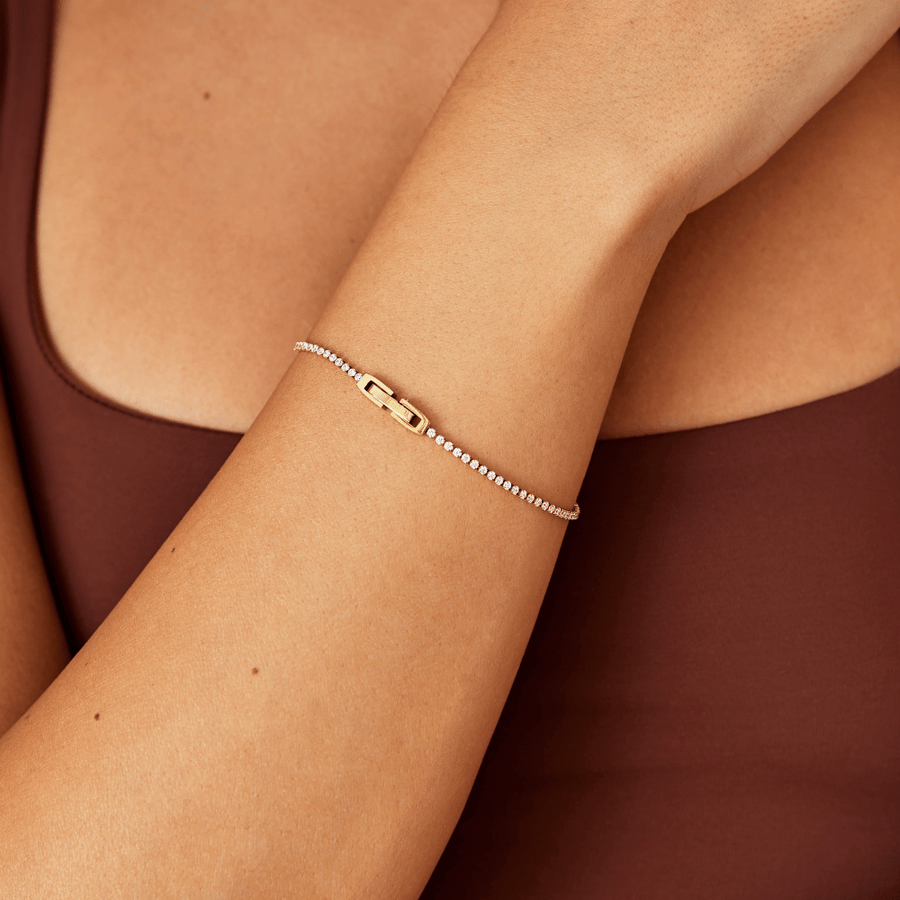 Crystal Gold Bracelet
