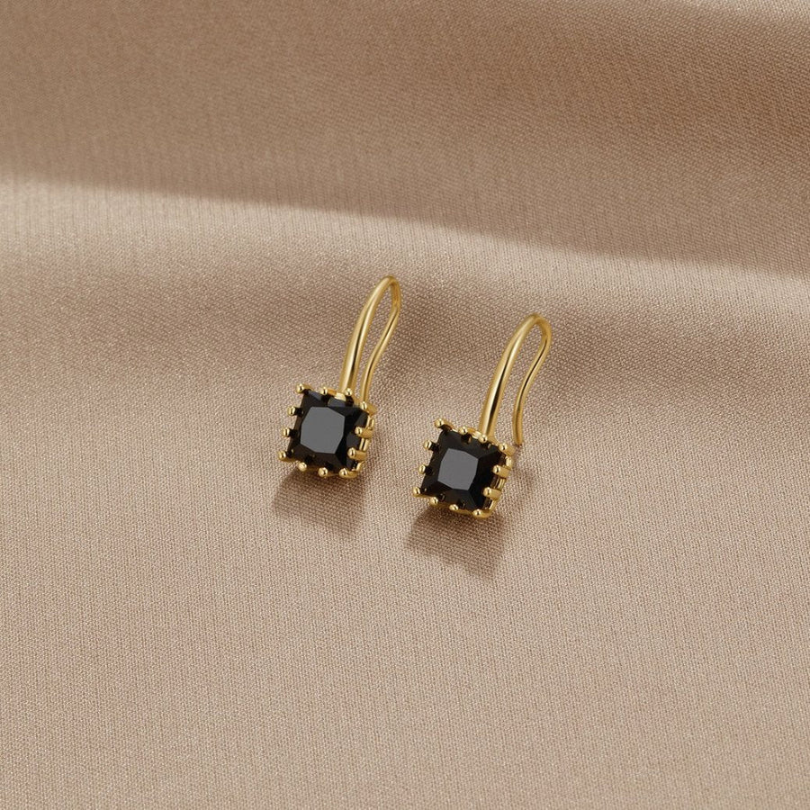 Dark Crystal Drop Earrings