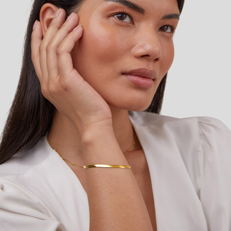 Snake Chain Gold Bracelet