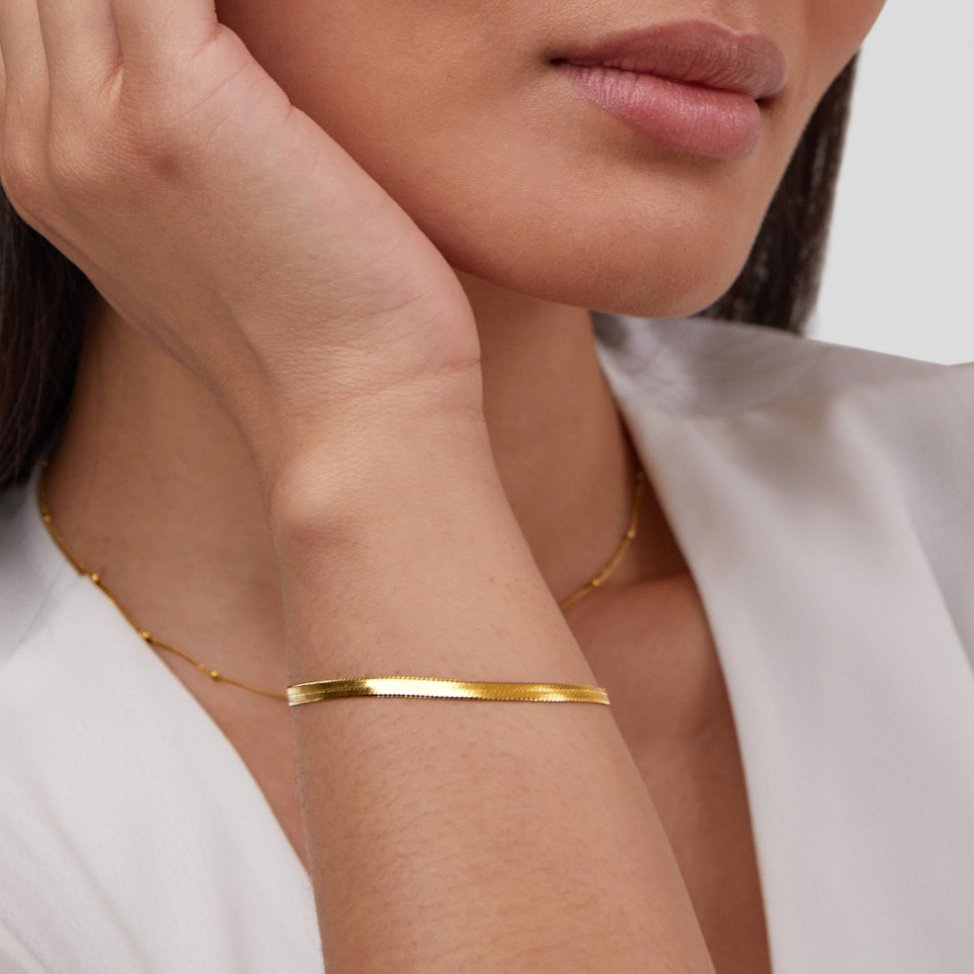 Snake Chain Gold Bracelet
