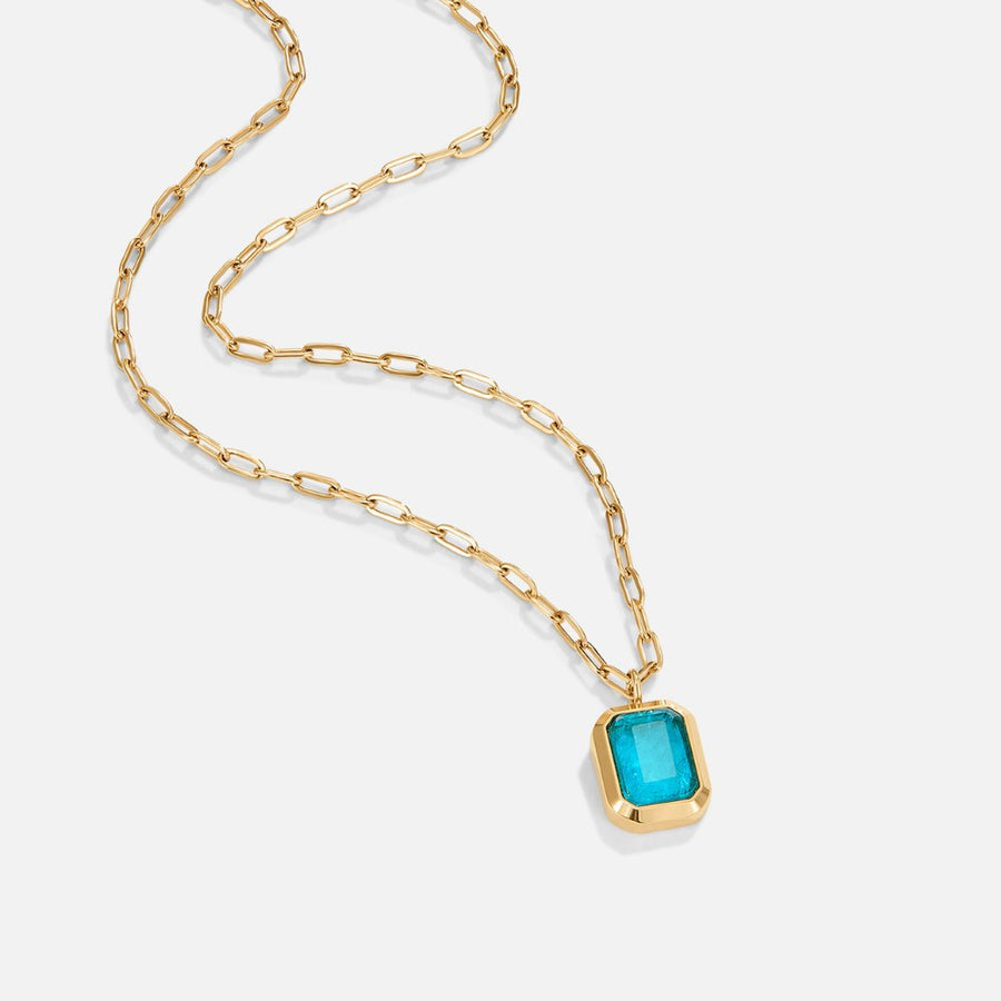 Ocean stone Crystal Necklace