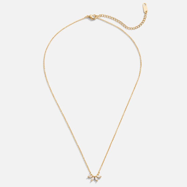 Flower Crystal Leaf Necklace