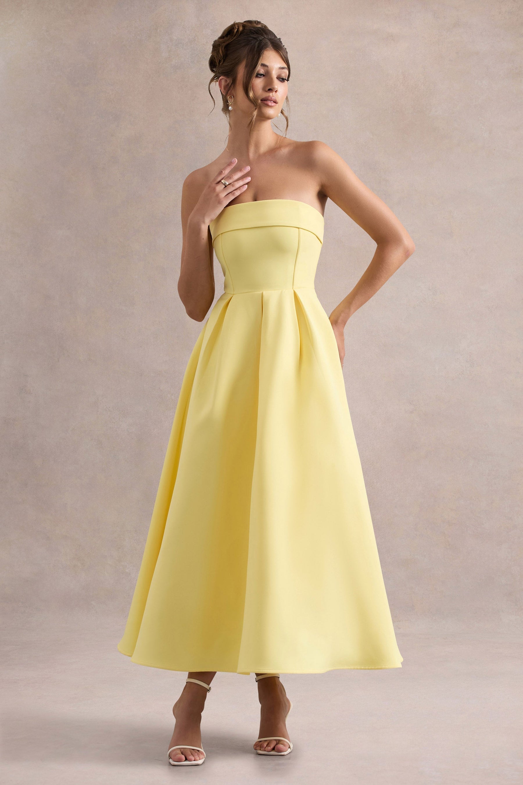 ANNE | Stylish Off-Shoulder Midi Dress