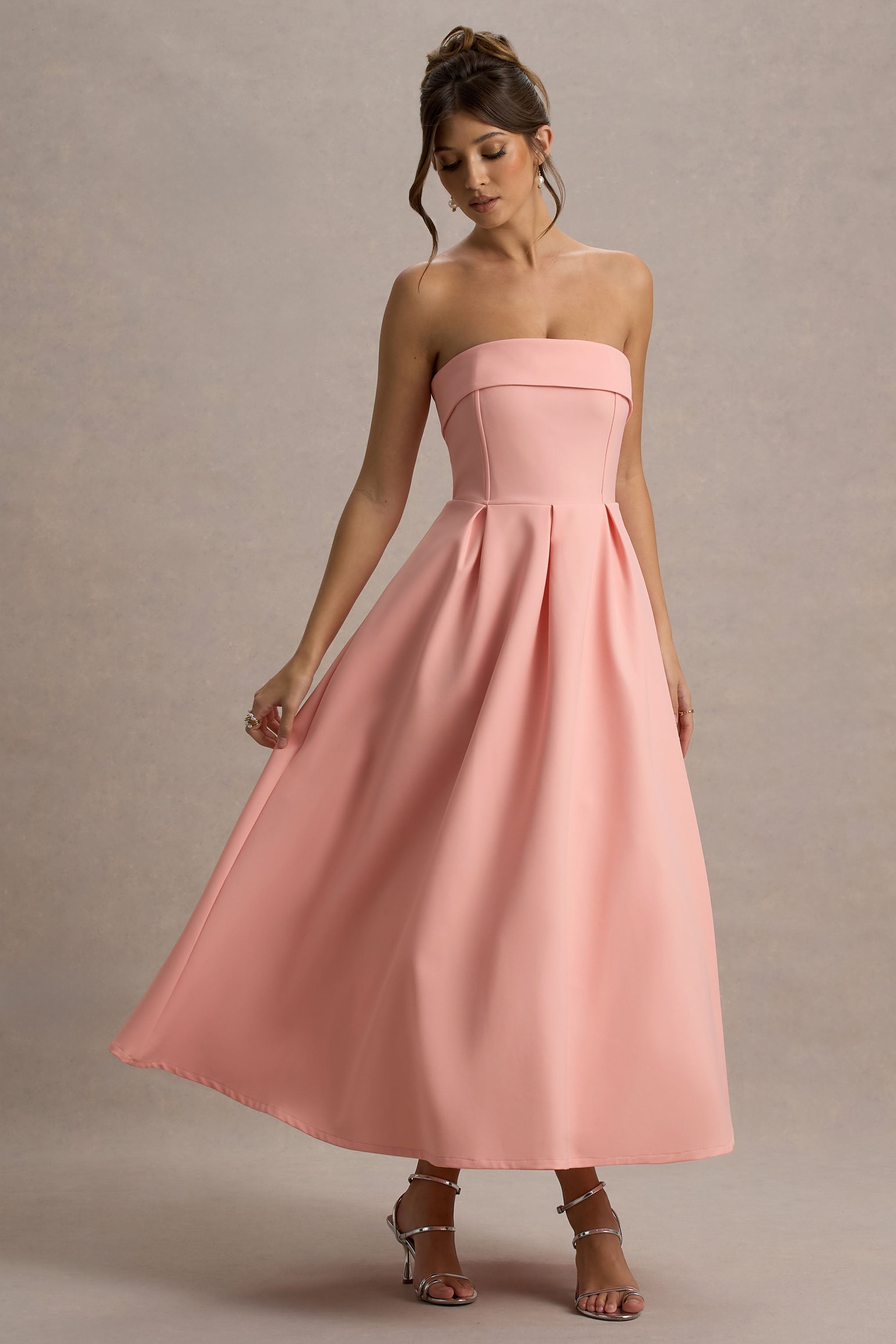 ANNE | Stylish Off-Shoulder Midi Dress