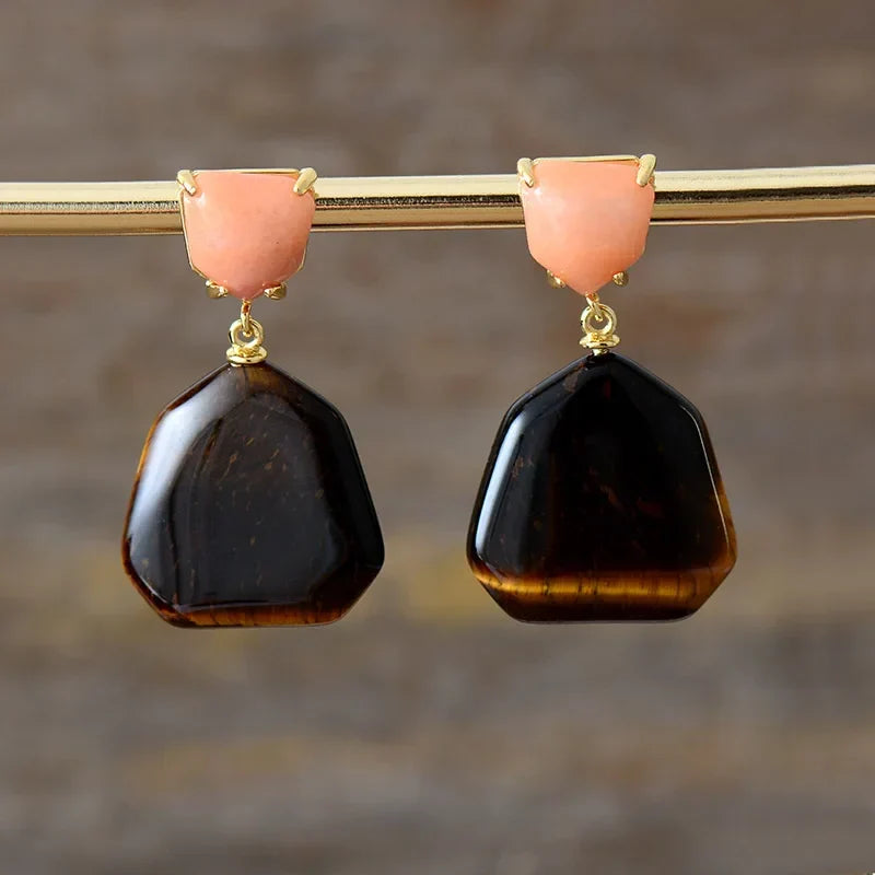 Modern Geometry Drop Earrings