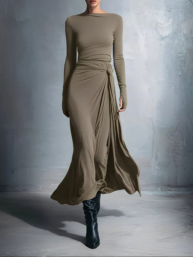 Naiara ❘ Maxi dress with side knot
