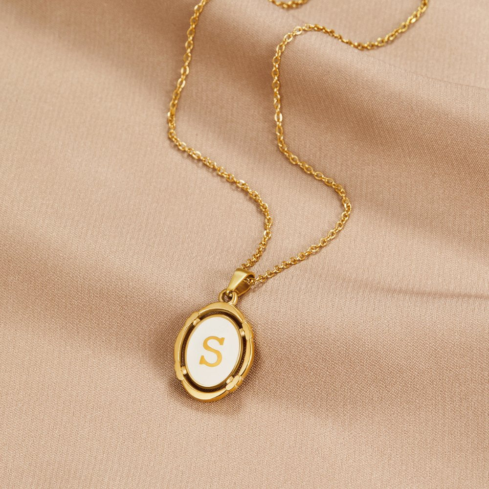 Classy Gold Letter Necklace