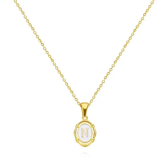 Classy Gold Letter Necklace