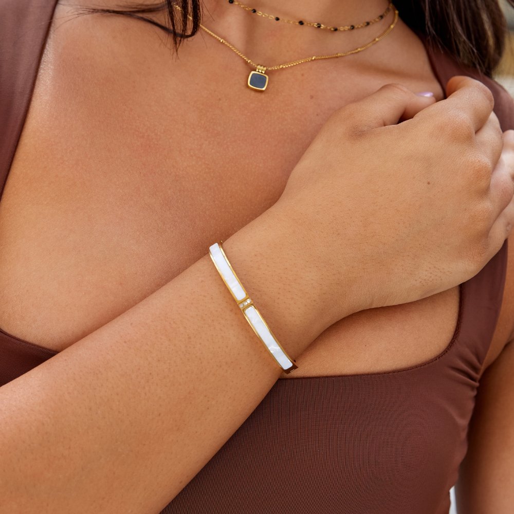 White Gold Bangle